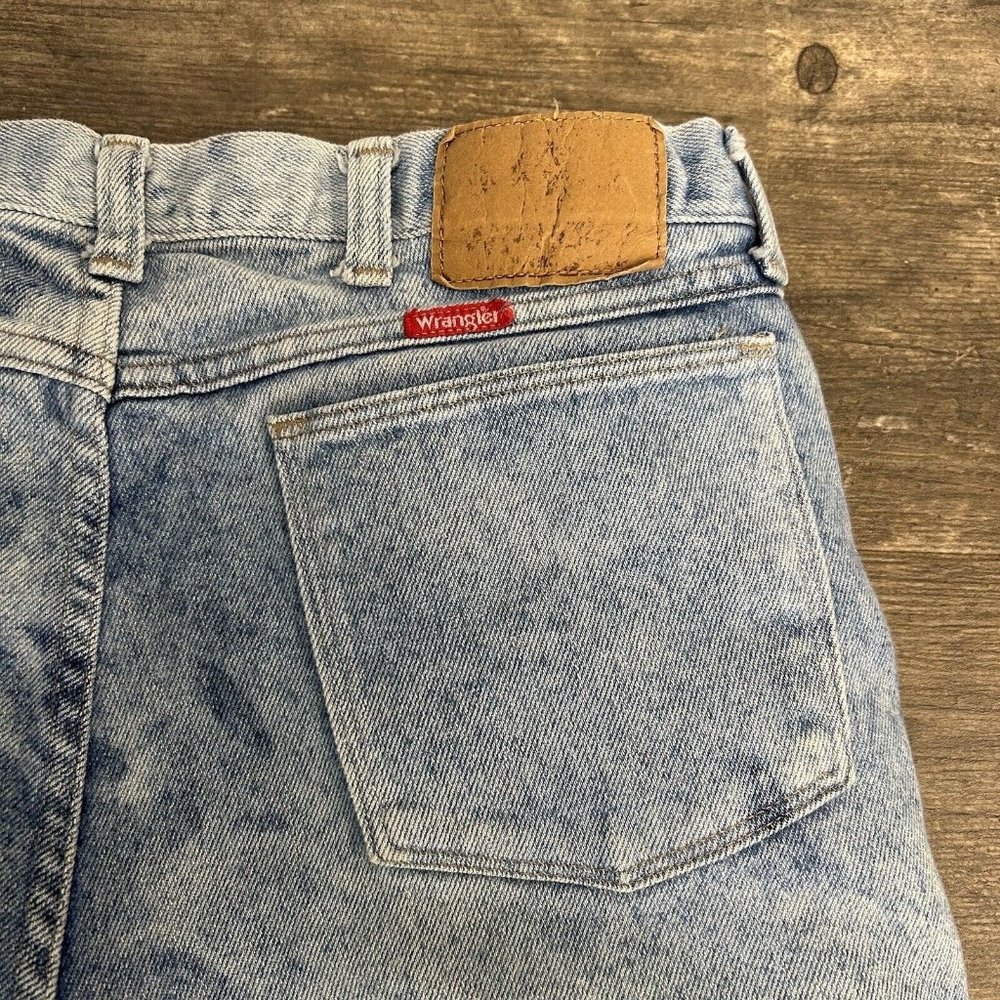 Vintage Wrangler Men Denim Jeans Made In USA NO SIZE TAG (36) Bleached - Picture 6 of 9